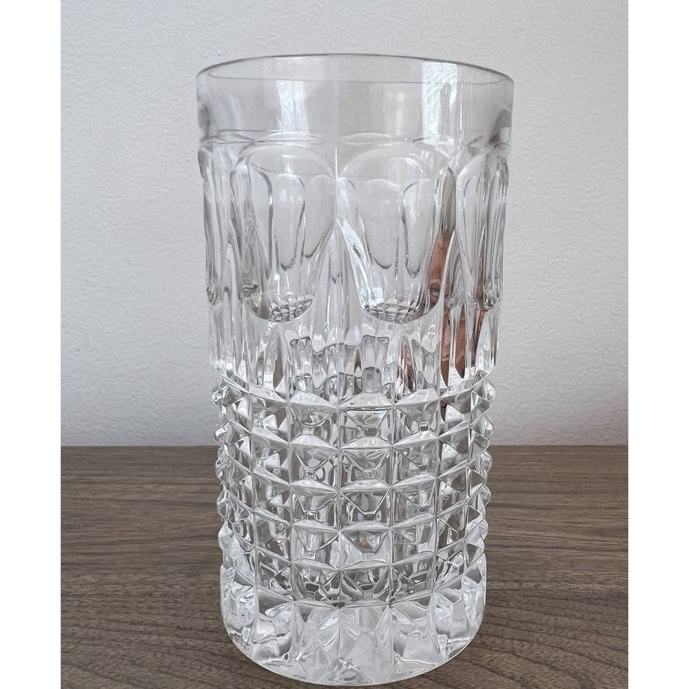 Lot Of 4 Gorham Full Lead Crystal Fairfax Barware Highball Tumbler Glasses - Picture 7 of 8